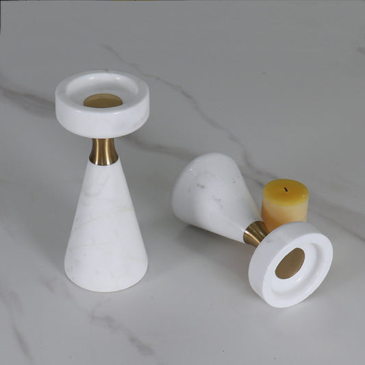 Marble candle holder