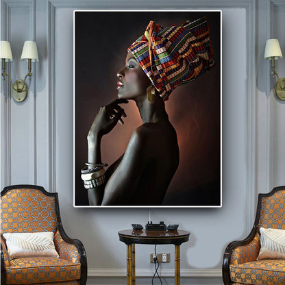 Tableau "Elégance africaine" art déco