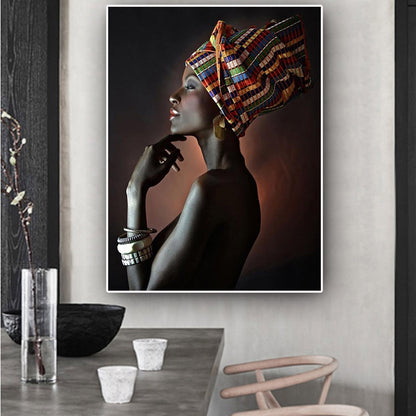 Tableau "Elégance africaine" art déco