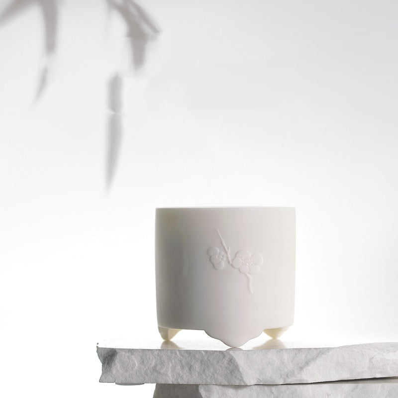 "Spiritual Awakening" White Incense Wood Aromatherapy Candle