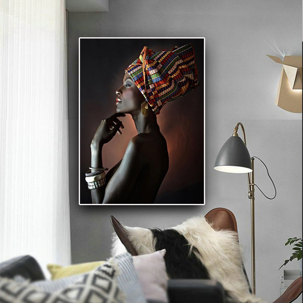 Tableau "Elégance africaine" art déco